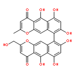 5,6,8,5',6',8'-Hexahydroxy-2-hydroxymethyl-2'-methyl-[9,9']bi[benzo[g]chromenyl]-4,4'-dion