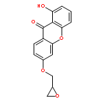 9H-Xanthen-9-one, 1-hydroxy-6-(oxiranylmethoxy)-