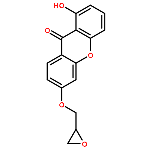 9H-Xanthen-9-one, 1-hydroxy-6-(oxiranylmethoxy)-