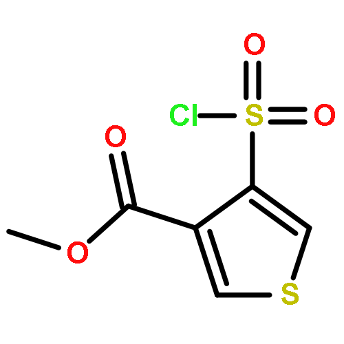 3-Thiophenecarboxylic acid, 4-(chlorosulfonyl)-, methyl ester
