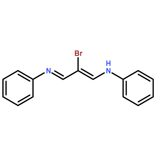 BENZENAMINE, N-[2-BROMO-3-(PHENYLAMINO)-2-PROPENYLIDENE]-