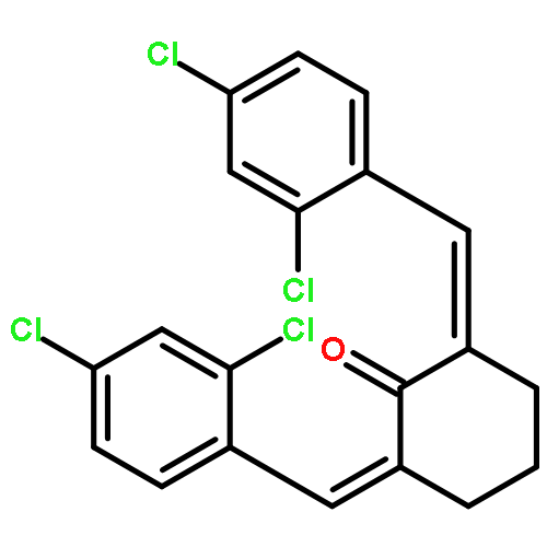 CYCLOHEXANONE, 2,6-BIS[(2,4-DICHLOROPHENYL)METHYLENE]-, (E,E)-