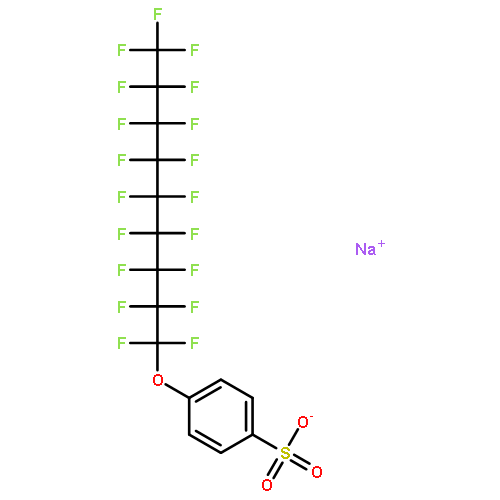 Benzenesulfonic acid,4-[(heptadecafluorononen-1-yl)oxy]-, sodium salt (1:1)