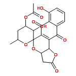 3',7-dihydroxy-6'-methyl-2,6,11-trioxo-2,3,3',3a,4',5',6,6',11,11b-decahydrospiro[benzo[g]furo[3,2-c]isochromene-5,2'-pyran]-4'-yl acetate