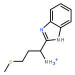 (1R)-1-(1H-benzimidazol-2-yl)-3-(methylsulfanyl)propan-1-aminium