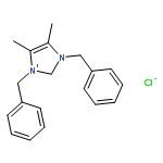 1H-Imidazolium, 4,5-dimethyl-1,3-bis(phenylmethyl)-, chloride