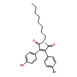 1H-Pyrrole-2,5-dione, 3,4-bis(4-bromophenyl)-1-octyl-