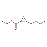 2-Aziridinecarboxylic acid, 1-butyl-, ethyl ester