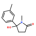 5-hydroxy-1-methyl-5-(3-methylphenyl)pyrrolidin-2-one