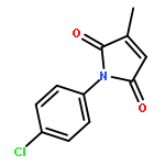 1H-PYRROLE-2,5-DIONE, 1-(4-CHLOROPHENYL)-3-METHYL-