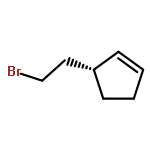 CYCLOPENTENE, 3-(2-BROMOETHYL)-, (3R)-