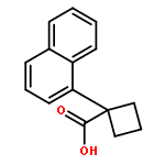 Cyclobutanecarboxylic acid, 1-(1-naphthalenyl)-