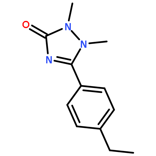 3H-1,2,4-TRIAZOL-3-ONE, 5-(4-ETHYLPHENYL)-1,2-DIHYDRO-1,2-DIMETHYL-