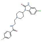 N-[2-[4-(5-chloro-2-oxo-3h-benzimidazol-1-yl)piperidin-1-yl]ethyl]-4-fluorobenzamide