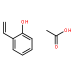 Acetic Acid;2-ethenylphenol