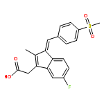 1H-Indene-3-aceticacid, 5-fluoro-2-methyl-1-[[4-(methylsulfonyl)phenyl]methylene]-