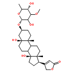 (3alpha,5beta,8xi,9xi)-3-[(6-deoxy-3-O-methyl-alpha-L-glycero-hexopyranosyl)oxy]-5,14-dihydroxycard-20(22)-enolide