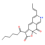 (9aR)-3-hexanoyl-9a-methyl-6-[(1E)-prop-1-en-1-yl]furo[3,2-g]isoquinoline-2,9(7H,9aH)-dione