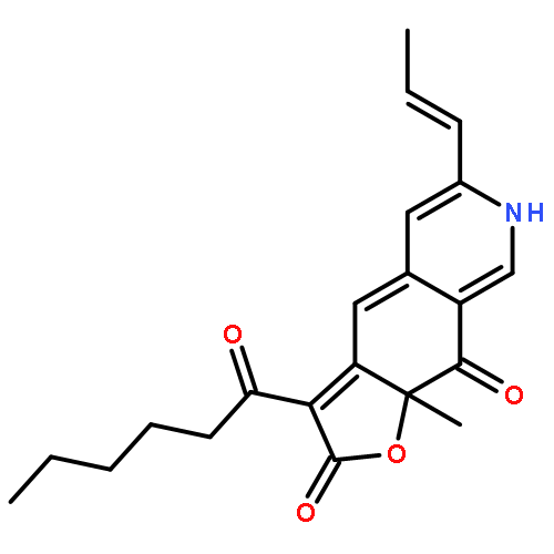 (9aR)-3-hexanoyl-9a-methyl-6-[(1E)-prop-1-en-1-yl]furo[3,2-g]isoquinoline-2,9(7H,9aH)-dione