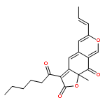 (9aR)-3-hexanoyl-9a-methyl-6-[(1E)-prop-1-en-1-yl]-2H-furo[3,2-g]isochromene-2,9(9aH)-dione