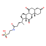 Ethanesulfonic acid,2-[[(5b)-3,7,12,24-tetraoxocholan-24-yl]amino]-(9CI)