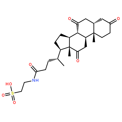 Ethanesulfonic acid,2-[[(5b)-3,7,12,24-tetraoxocholan-24-yl]amino]-(9CI)