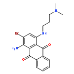 1-Amino-2-bromo-4-{[3-(dimethylamino)propyl]amino}-9,10-anthraqui none