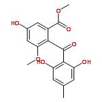 methyl 2-(2,6-dihydroxy-4-methylbenzoyl)-5-hydroxy-3-methoxybenzoate