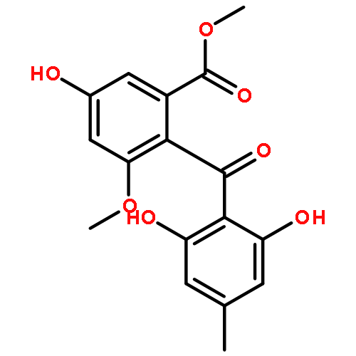 methyl 2-(2,6-dihydroxy-4-methylbenzoyl)-5-hydroxy-3-methoxybenzoate