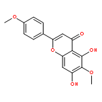 5,7-dihydroxy-6-methoxy-2-(4-methoxyphenyl)-4-benzopyrone