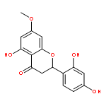 2-(2,4-dihydroxy-phenyl)-5-hydroxy-7-methoxy-chroman-4-one