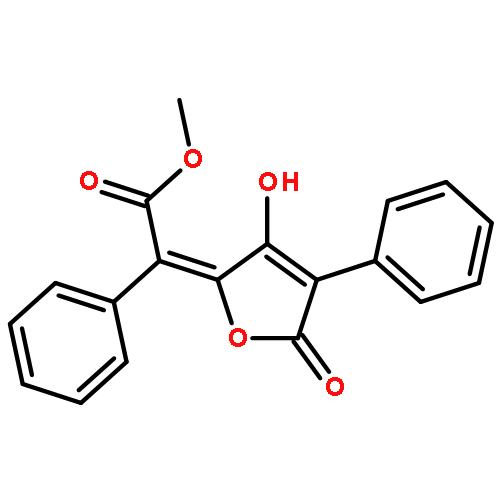 Benzeneacetic acid, a-(3-hydroxy-5-oxo-4-phenyl-2(5H)-furanylidene)-,methyl ester, (aE)-