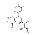 1-deoxy-1-(7,8-dichloro-2,4-dioxo-3,4-dihydrobenzo[g]pteridin-10(2H)-yl)-D-ribitol