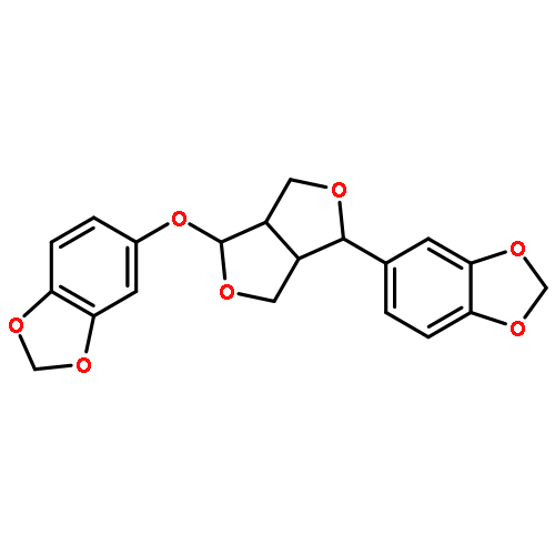 5-[(1S,3aR,4R,6aR)-4-(1,3-benzodioxol-5-yloxy)tetrahydro-1H,3H-furo[3,4-c]furan-1-yl]-1,3-benzodioxole