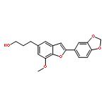 3-[2-(1,3-benzodioxol-5-yl)-7-methoxy-1-benzofuran-5-yl]propan-1-ol