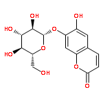 2H-1-Benzopyran-2-one,7-(b-D-glucopyranosyloxy)-6-hydroxy-