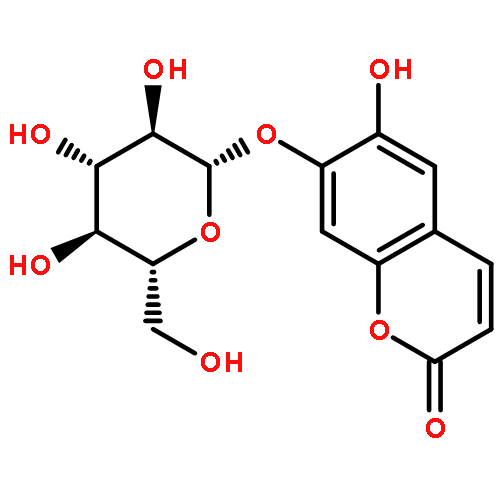 2H-1-Benzopyran-2-one,7-(b-D-glucopyranosyloxy)-6-hydroxy-