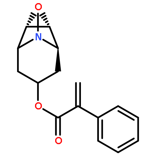 Benzeneacetic acid, a-methylene-, (1a,2b,4b,5a,7b)-9-methyl-3-oxa-9-azatricyclo[3.3.1.02,4]non-7-ylester