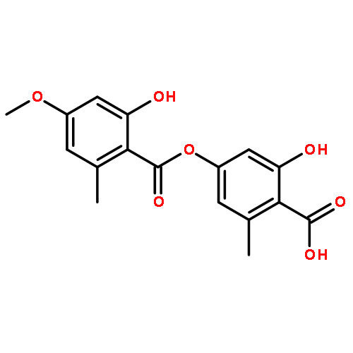 Benzoic acid,2-hydroxy-4-[(2-hydroxy-4-methoxy-6-methylbenzoyl)oxy]-6-methyl-