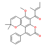 5-METHOXY-2,2-DIMETHYL-6-[(E)-2-METHYLBUT-2-ENOYL]-10-PHENYLPYRANO[2,3-F]CHROMEN-8-ONE