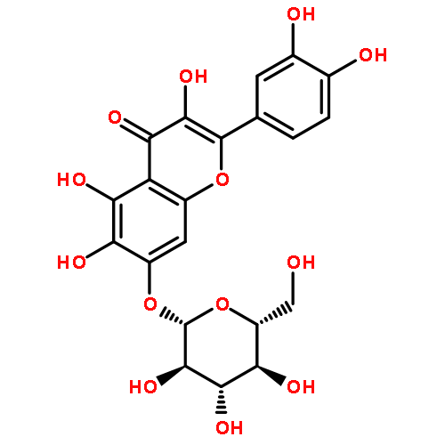 4H-1-Benzopyran-4-one,2-(3,4-dihydroxyphenyl)-7-(b-D-glucopyranosyloxy)-3,5,6-trihydroxy-