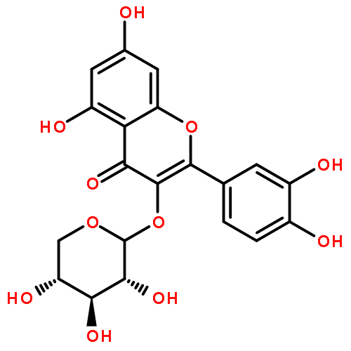 4H-1-Benzopyran-4-one,2-(3,4-dihydroxyphenyl)-5,7-dihydroxy-3-(b-D-xylopyranosyloxy)-