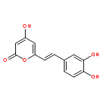 6-[(E)-2-(3,4-DIHYDROXYPHENYL)ETHENYL]-4-HYDROXYPYRAN-2-ONE