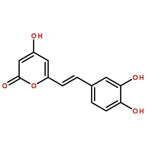 6-[(E)-2-(3,4-DIHYDROXYPHENYL)ETHENYL]-4-HYDROXYPYRAN-2-ONE