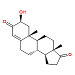 Androst-4-ene-3,17-dione, 2-hydroxy-, (2b)-