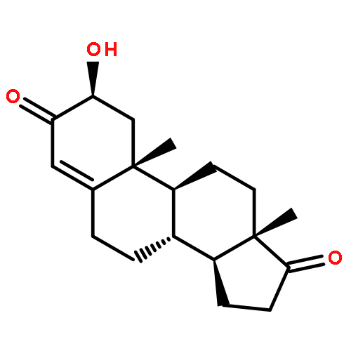 Androst-4-ene-3,17-dione, 2-hydroxy-, (2b)-