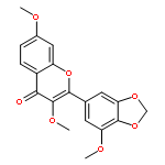 3,7-Dimethoxy-2-(7-methoxy-benzo[1,3]dioxol-5-yl)-chromen-4-on