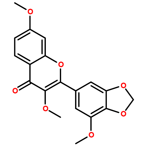 3,7-Dimethoxy-2-(7-methoxy-benzo[1,3]dioxol-5-yl)-chromen-4-on