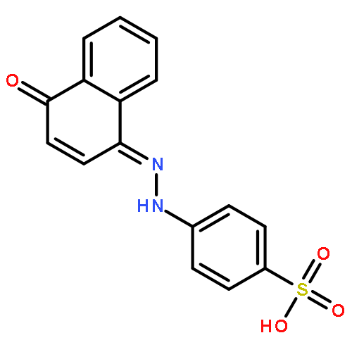 4-[(2Z)-2-(4-oxonaphthalen-1(4H)-ylidene)hydrazino]benzenesulfonic acid