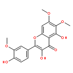 3,5-dihydroxy-2-(4-hydroxy-3-methoxyphenyl)-6,7-dimethoxy-4H-chromen-4-one